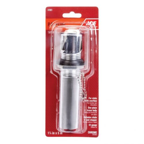 Ace 1-1/4 in. dia. lavatory drain with plug ~ chrome ~ 41981 ~ free ship for sale