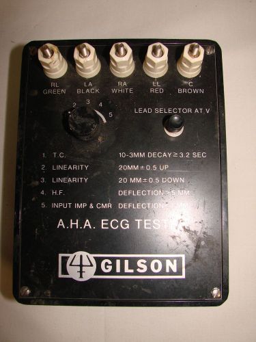 Vintage Gilson A.H.A. ECG Tester