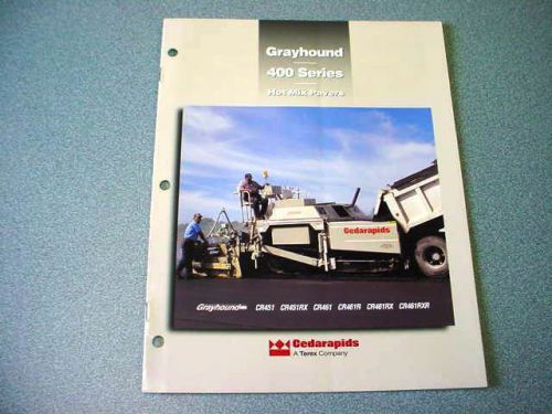 Cedarapids Grayhound 400 Series Hot Mix Pavers Brochure