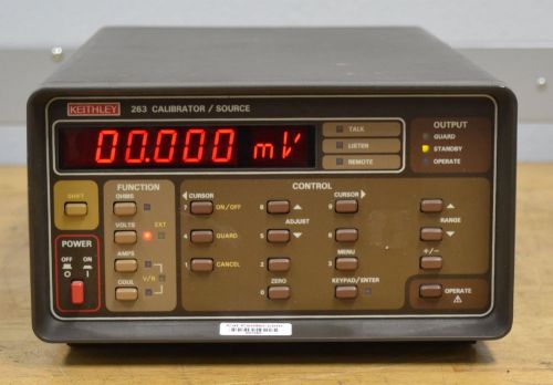Keithley 263 precision calibrator/source tested and good, great shape for sale