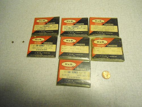H&amp;G Insert Chasers 100 Series Lot of 7 Sets