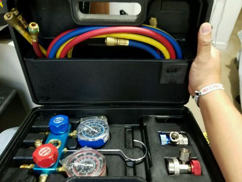 Auto A/C manifold gauge, car air conditioned manifold gauge