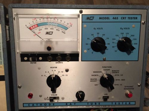B&amp;K Model 465 Tube Tester Complete With Manual