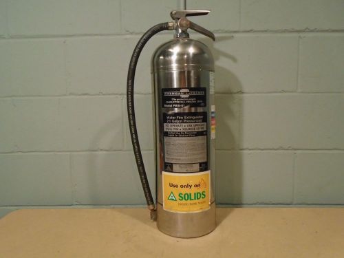 American lafrance fire extinguisher water extinguisher water can stainlessworks for sale