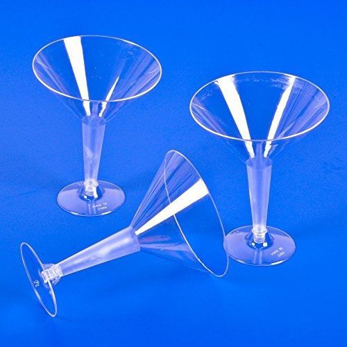 Plastic Clear Martini Glass (20 Pieces Per Case)
