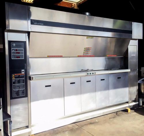Baxter ov851g 36-pan revolving tray gas oven for sale