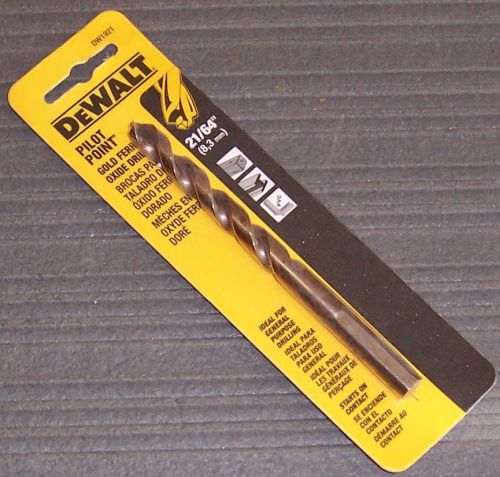 Dewalt dw1921 21/64&#034; gold ferrous pilot point drill bit for sale