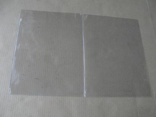 30 New Old Stock, Clear Plastic Menu 4 Page Holders, 20th Century Plastics,