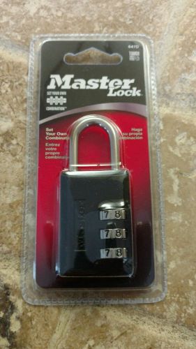 Master Lock set your own combination