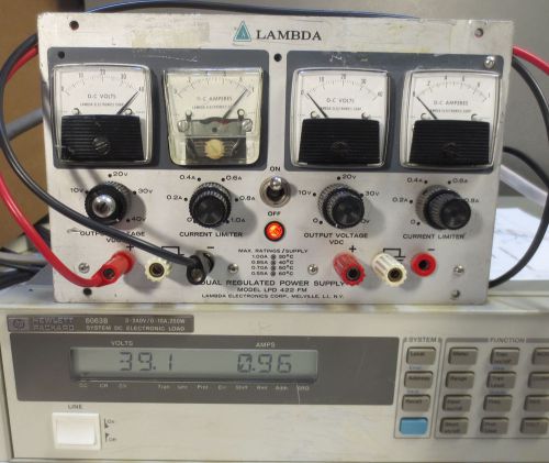 Lambda LPD-422-FM Variable DC, Two 40V@1.0A, Dual Output Power Supply