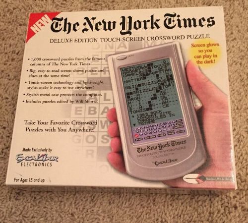 New York Times Touch-Screen crossword Puzzle, new, box opened.