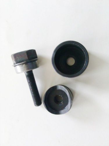 Knockout set 1 7/32&#034; for oil tight push buttons greenlee-punch, die, draw stud for sale