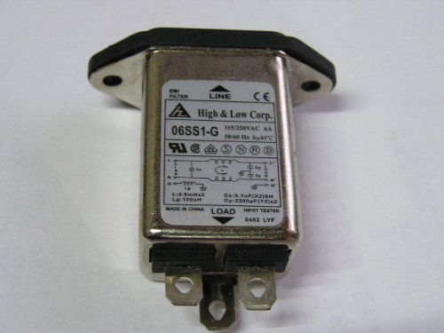 10pcs Filter Connector EMI 06SS1-G-Q(S)    115/250VAC 6A