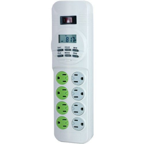 Ge 14623 surge protector w/energy-saving digital timer 8 outlets 4&#039; cord for sale