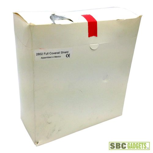 *new* [box of 25] coverall full disposable face shield (model: 2802) for sale