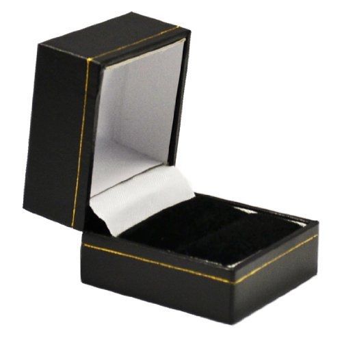Classic Leatherette Ring Gift Box (Black)