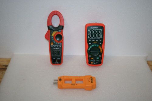Extech tk505 dmm/clamp meter test kit w/ hard carrying case- new in box for sale