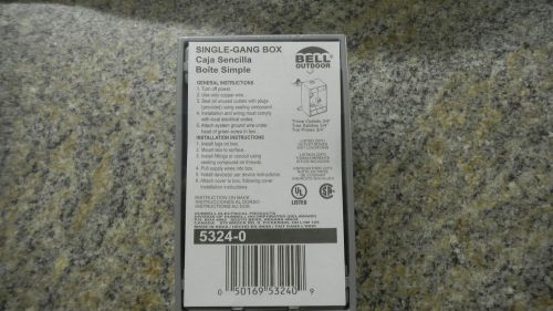 Bell 5324-0 one gang outlet box, lot of 2 for sale
