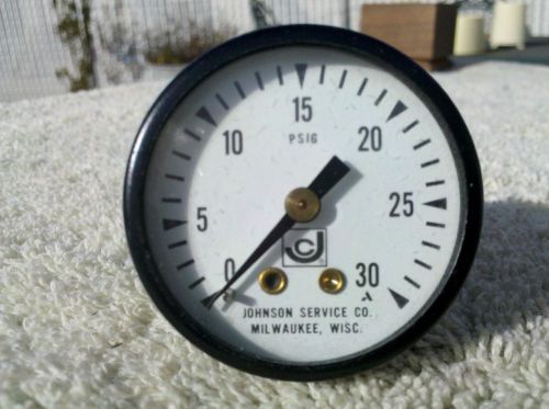 Johnson Service Company PSIG Pressure Gauge 0-30