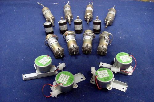 Blowout selection lot of 16 made for u.s. military dc motors/gearmotors, more ! for sale