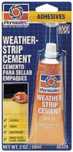 Permatex 80328;Adhesive; Use To Bond That Adheres Rubber To Glass And Metal;2oz