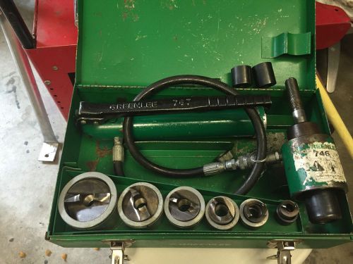 Greenlee 7506 hydraulic knockout punch kit for sale