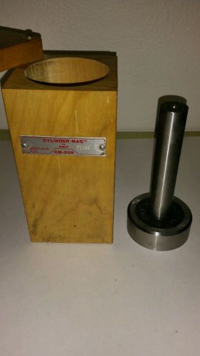 Simco cm-606 cylinder-mag magnetic cylinder square with wooden case for sale