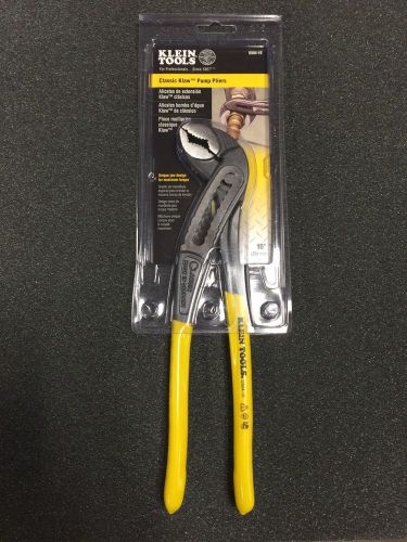 KLEIN D504-10 D50410  10&#034; YELLOW CLASSIC KLAW PUMP PLIERS FREE US SHIPPING