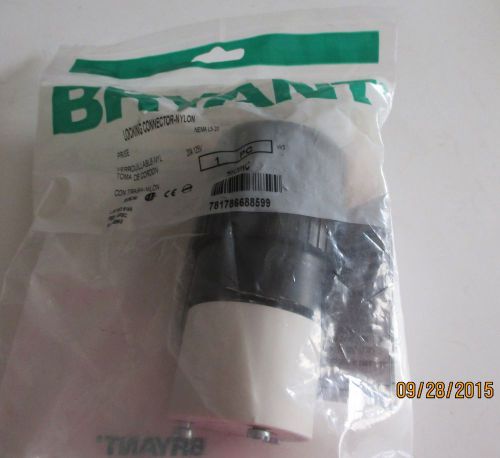 Bryant hubbel locking connector -nylon nema l5-20 20a-125vac for sale