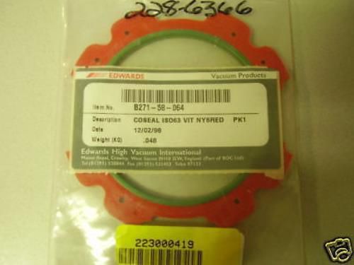 New edwards b271-58-064 viton coseal for iso63 nw-63 pump fitting high vacuum for sale