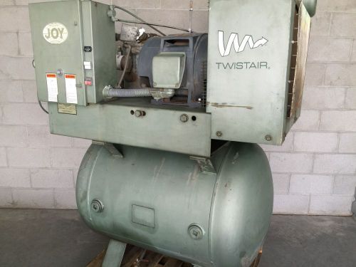 1800 hours / used joy twistair ta-025 125 psi 25 hp rotary screw air compressor for sale