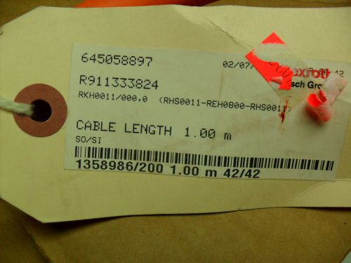 REXROTH / BOSCH  CABLE R911333824 - RKH0011 - 1M long - NEW - FREE SHIP