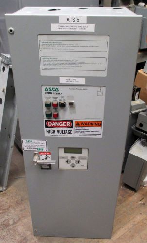 Asco 7000 series 150a, 208y/120, 60 hz, 3 ph, automatic transfer switch for sale