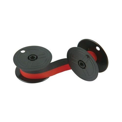 Porelon 11209 Black/Red Calculator Twin Spool Ribbon - Nylon Inked