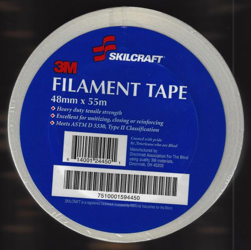 48MM X 55 MM 3M FILAMENT HEAVY DUTY TENSILE STRENGTH TAPE by skilcraft