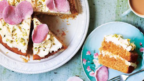 RECIPE Rose and pistachio cake