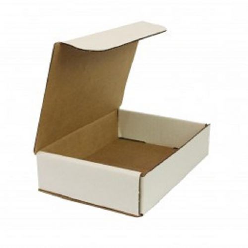 White corrugated cardboard shipping boxes mailers 8&#034; x 6&#034; x 2&#034; (bundle of 50) for sale