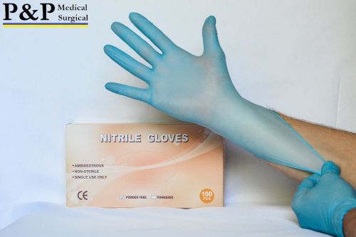 P&amp;p nitrile gloves small  exam 100 per box medical latex free designed in usa for sale