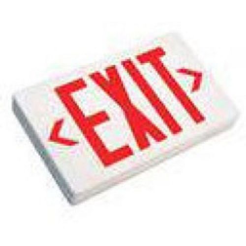 Preferred Industries E1021R LED Red Exit Sign with Battery Back-up NEW NO RESERV