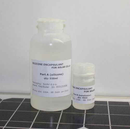 0.5l (0.1gall) solar cells silicone encapsulant kit for sale