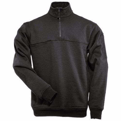 NEW 511XXX 5.11 Job 1/4 Zip Shirt, Black, S 72314-019-S