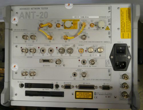 WG JDSU Acterna ANT-20SE SONET Network Tester w/ Jitter &amp; Optical Power Splitter