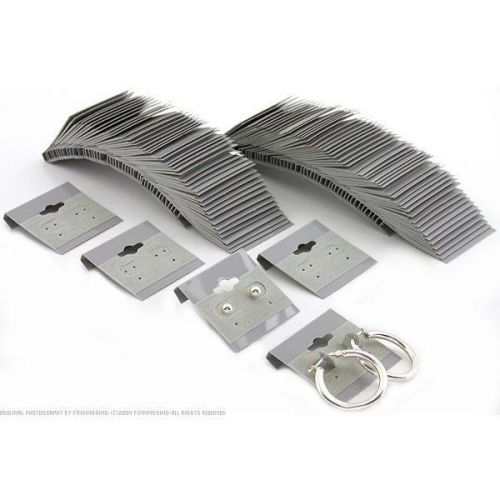 100 Gray Earring Cards 1 1/2&#034;