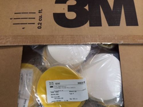 3M 266X Imperial Lapping Film PSA Discs - 12MIC - 4INCH* - BOX of 500PCS.