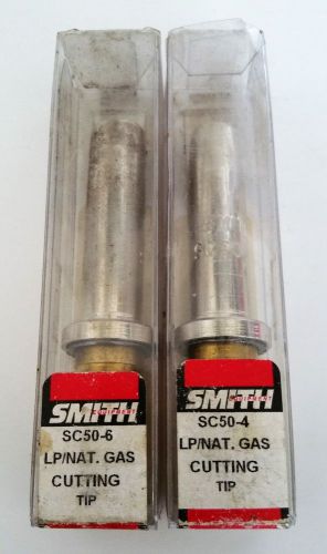 MILLER-SMITH EQUIPMENT SC50-6 SC50-4 Heavy Duty LP Nat Gas Cutting Tip PACK OF 2
