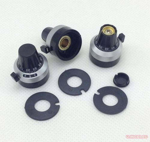 5pcs 3590s turns-counting dials 6.35mm shaft clear mark reliable lock taper for sale