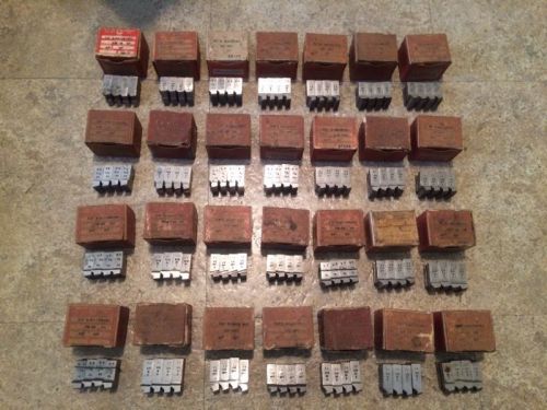 (HUGE LOT OF 28) Geometric Brand Chaser Sets 3/4&#034; D MILLED HEAD - NO DUPLICATES