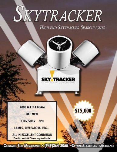 Skytracker Searchlight 4KW 4 Beam for Avertising or Promotion
