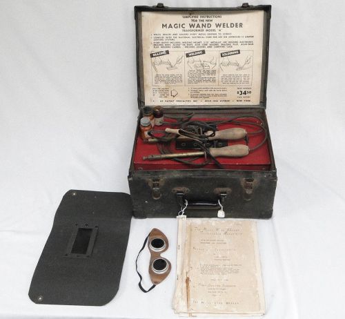 Vintage 1940s Magic Wand Welder Welding Box Patent Specialties Group Transformer
