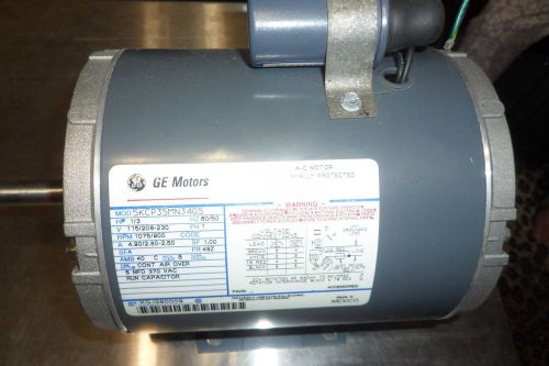GE HVAC Fan Motor 1/3hp, - 115/208/230 volt - 1075/900 RPM  - 5KCP35MN34GS